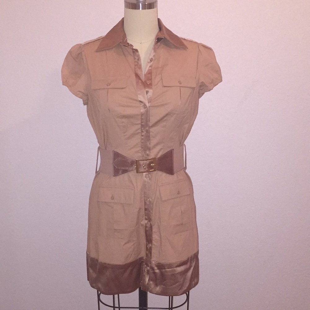 Button-down shirt dress